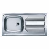 NERJAVNO POMIVALNO KORITO ALVEUS BASIC 60, LEINEN 860X435 MM