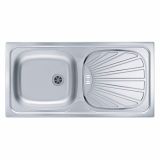 NERJAVNO POMIVALNO KORITO ALVEUS BASIC 80, SATIN 860X435 MM