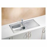 NERJAVNO POMIVALNO KORITO ALVEUS BASIC 80, SATIN 860X435 MM