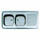 NERJAVNO POMIVALNO KORITO ALVEUS CLASSIC 100, LEVI, SATIN 1200X600 MM