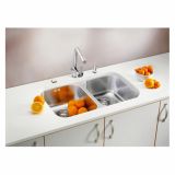 NERJAVNO POMIVALNO KORITO ALVEUS DUO 30, SATIN 752X440 MM