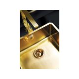 NERJAVNO POMIVALNO KORITO ALVEUS MONARCH QUADRIX 30, GOLD 450X450 MM