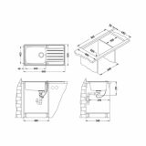 NERJAVNO POMIVALNO KORITO ALVEUS PRAKTIK 100, SATIN 980X500 MM