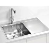 NERJAVNO POMIVALNO KORITO ALVEUS PURE UP 40, SATIN 790X525 MM, LEVI