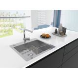 NERJAVNO POMIVALNO KORITO ALVEUS PURE UP 70, SATIN 565X525 MM