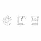 NERJAVNO POMIVALNO KORITO ALVEUS ZOOM MAXIM 10, SATIN 615X500 MM