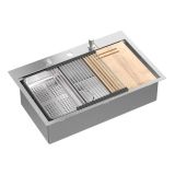 NERJAVNO POMIVALNO KORITO QUADRON BURT WORKSTATION INOX