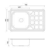 NERJAVNO POMIVALNO KORITO QUADRON LOUIS 111 INOX