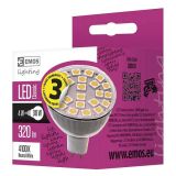 NIZKONAPETOST.LED ŽARNICA EMOS 24LED 5050 4W MR16 NW 12V GU5.3