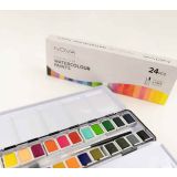 NOVA AKVARELNE BARVE 24 TABL. + 2 ČOPIČA