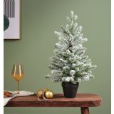 NOVOLETNA JELKA DECORIS 45 CM, ZASNEŽENA ALLISON MINI