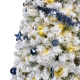 NOVOLETNA JELKA EVERLANDS 150 CM, Z LUČKAMI+OKRASKI