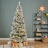 NOVOLETNA JELKA EVERLANDS 150 CM, Z LUČKAMI+OKRASKI