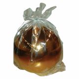 NOVOLETNA SVEČA ART RIANA FI 100 MM OKROGLA BAKRENA