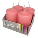 NOVOLETNA SVEČA MULLER ADVENTNA ROZA 40/60 MM LAKIRANA 4/1