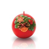 NOVOLETNA SVEČA MULLER OKROGLA EVE 100 MM RDEČA