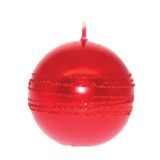 OKROGLA SVEČA 6 CM RDEČA