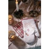 PRIJEMALKA AMO LA CASA NY SILVER SKATES 17X17CM IN ROKAVICA 18X30CM SORT