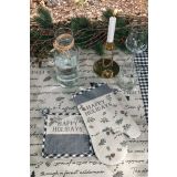 PRIJEMALKA AMO LA CASA NY SNOWHITE 17X17 CM IN ROKAVICA 18X30 CM, SORT.