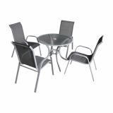 KOVINSKA MIZA MQ NYBRO FI 90 CM, SIVA