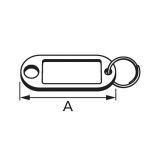 OBESEK ZA KLJUČE RAZLIČNE BARVE V ZAVITKU JE 5 KOS