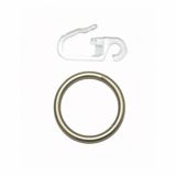 PRIBOR HUNGARIA KARNIS OBROČEK S KLJUKICO PANNO. 16 MM NIKEL-MAT 10KOS/ZAV