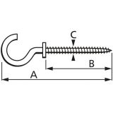 KAVELJ Z NAVOJEM 40X15X3.8X23 POMEDIRAN V ZAVITKU JE 6 KOS