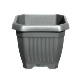 PVC ZUNANJI LONEC BLUMAX OCTAGON 14X14CM ANTRACIT PODSTAVEK IN VOD.REZERVA