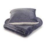 ODEJA SVILANIT IN VZGLAVNIK HUG, MODRE BARVE 130X200 CM