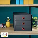 ODLOŽNI PREDAL, PREDALNIK LEITZ COSY-WOW COSY 3-DELNI ZLOŽLJIV SIV