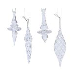 OKRASEK ZA JELKO DECORIS PVC KAPLJICE 10X4X4 CM SORTIRANO