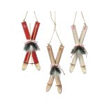 OKRASEK ZA JELKO DECORIS SMUČI, 23 CM SORTIRANO