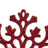 OKRASEK ZA JELKO DECORIS ZVEZDA/SNEŽINKA/SMEREKA RDEČA, SORTIRANO