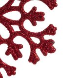 OKRASEK ZA JELKO DECORIS ZVEZDA/SNEŽINKA/SMEREKA RDEČA, SORTIRANO