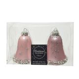 OKRASEK ZA JELKO DECORIS ZVONČEK ROZA BARVE 2/1