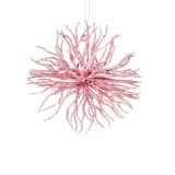 OKRASEK ZA JELKO GLOSSTYLE JEŽICA FI 11. 5 CM ROZA