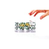 OKRASEK ZA JELKO GLOSSTYLE MINI BUNKICE NA ŽICI 20MM 2/1 ZELENE