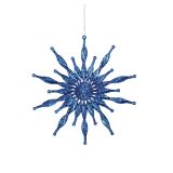 OKRASEK ZA JELKO GLOSSTYLE ZVEZDA MODRA FI 15 CM IZ UMETNE MASE