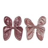 OKRASEK ZA JELKO PENTLJA 18.5 CM ŽAMET SORTIRANO