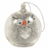 OKRASEK ZA JELKO R+W STEKLNA KROGLA S SOVO 10 CM PREMERA SORTIRANO