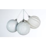 BUNKA IZ UMETNE MASE GLOSSTYLE DEKOR 8 CM BELA SORTIRANO