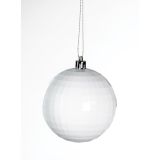 BUNKA IZ UMETNE MASE GLOSSTYLE DEKOR 8 CM BELA SORTIRANO