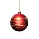 BUNKA IZ UMETNE MASE GLOSSTYLE DEKOR 8 CM RDEČA SORTIRANO