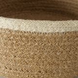 OKRASNA KOŠARA BOLTZE BEŽ/RJAVA OKROGLA, JUTA, 45660