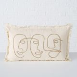 OKRASNI VZGLAVNIK BOLTZE BEŽ, ABSTRAKT, 50X30 CM