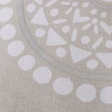 OKRASNI VZGLAVNIK BOLTZE ESTANY, BEŽ, BEL Z VZORCEM, SORT.