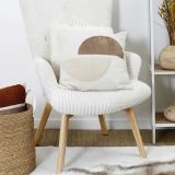 OKRASNI VZGLAVNIK HOME DECO BEŽ VZOREC 40X40 CM