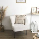 OKRASNI VZGLAVNIK HOME DECO COFKI 40X40 CM BEŽ BARVA Z VZORCEM