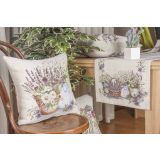 OKRASNI VZGLAVNIK URH 2-VANJA 45X45 VEZEN LAVANDA