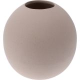VAZA EH OKROGLA, BEŽ BARVE, MAT 14X14X14 CM